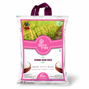 Blisstree Ponni Rice - 20lb
